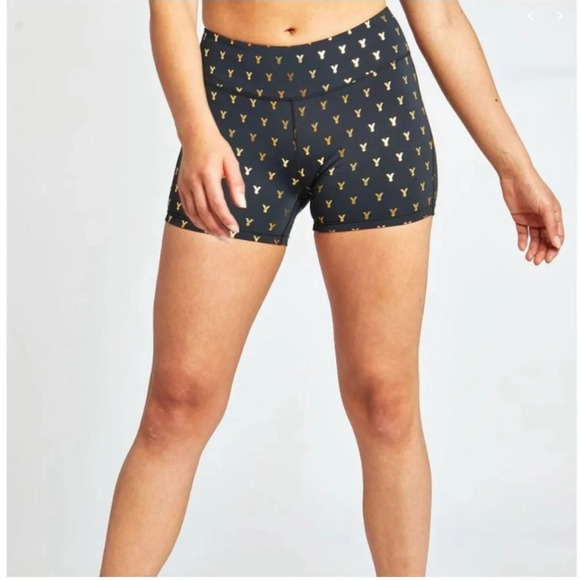 Oiselle Gold Mettle short shorts, with metallic medal pattern size medium - Picture 5 of 9